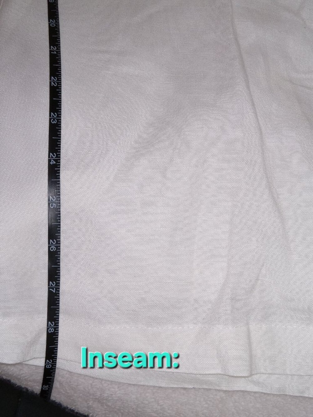 MAYE Estella Linen Blend Wide Leg Pants Ivory White Elastic Waist M - Picture 11 of 15